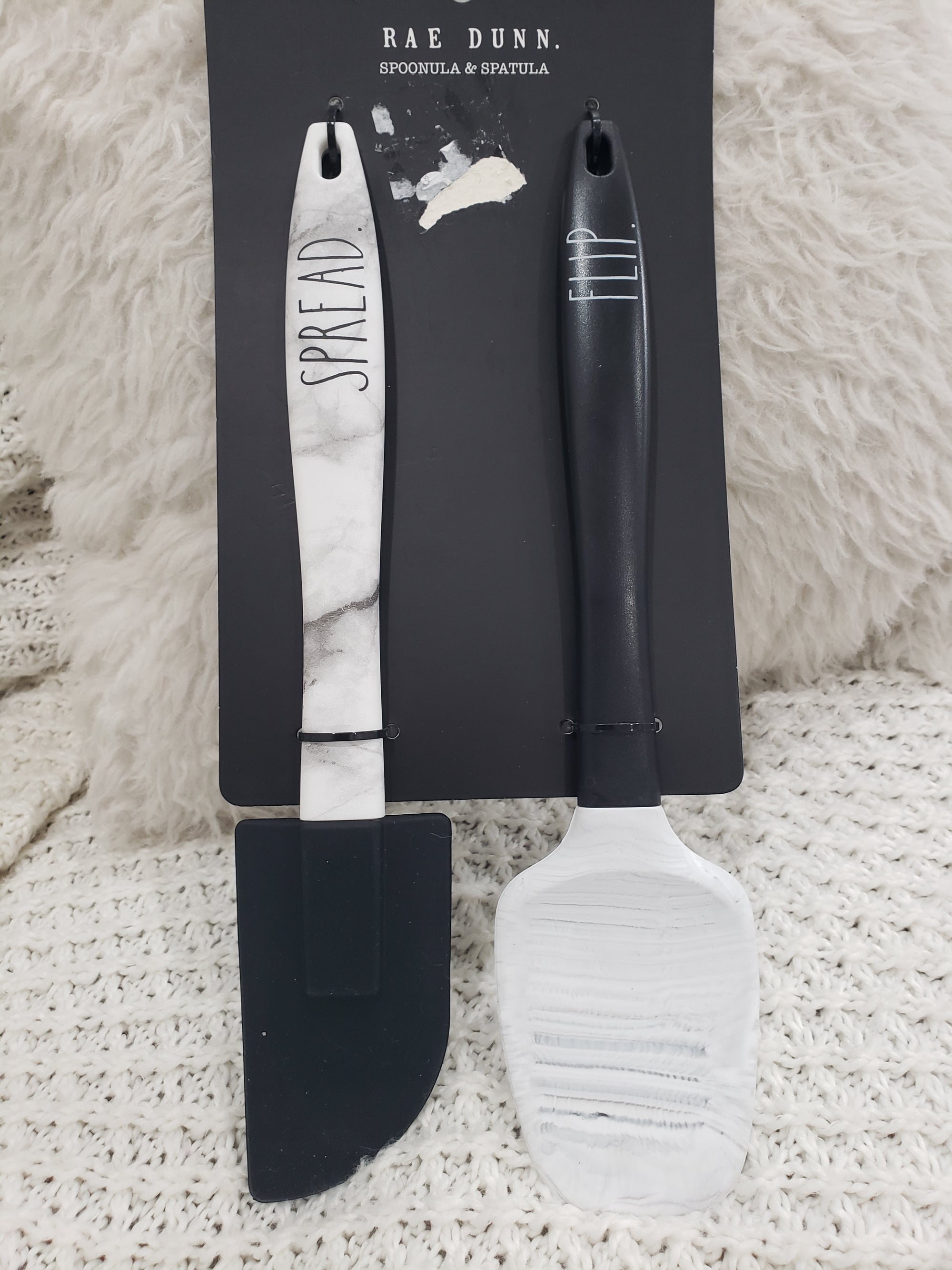 Rae Dunn "Spread & Flip" Spoonula and Spatula Set