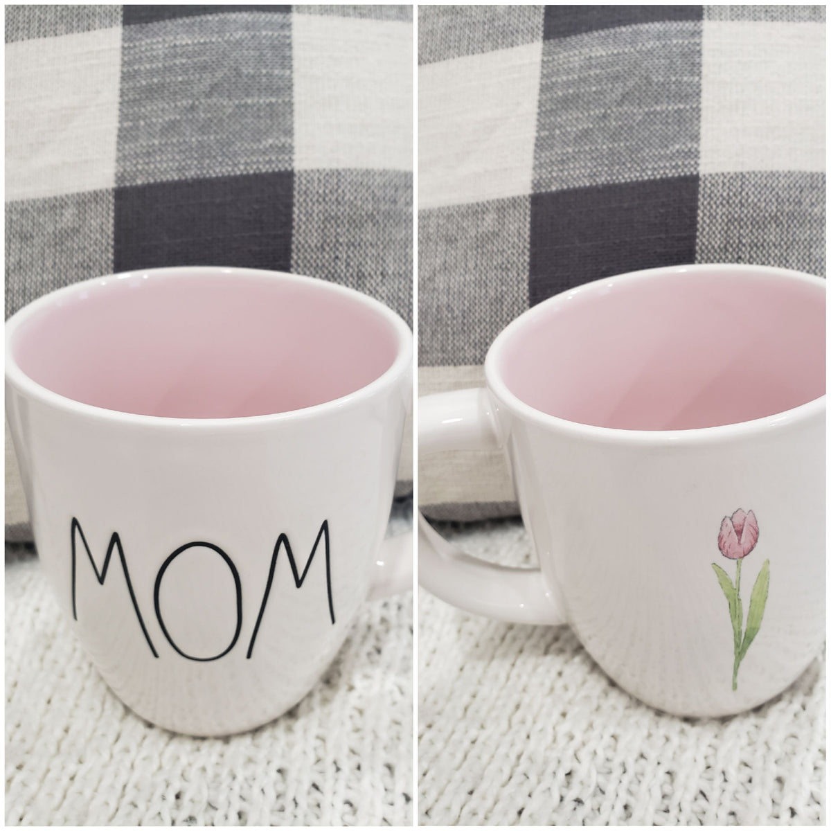 Rae Dunn &quot;Mom&quot; Double Sided Mug Collection