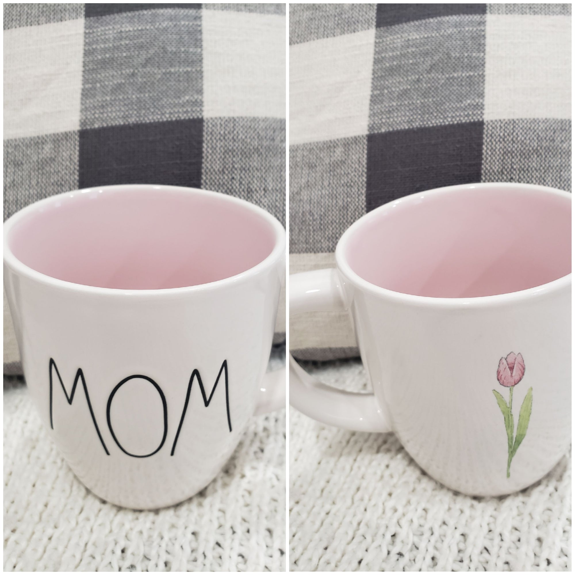 Rae Dunn "Mom" Double Sided Mug Collection