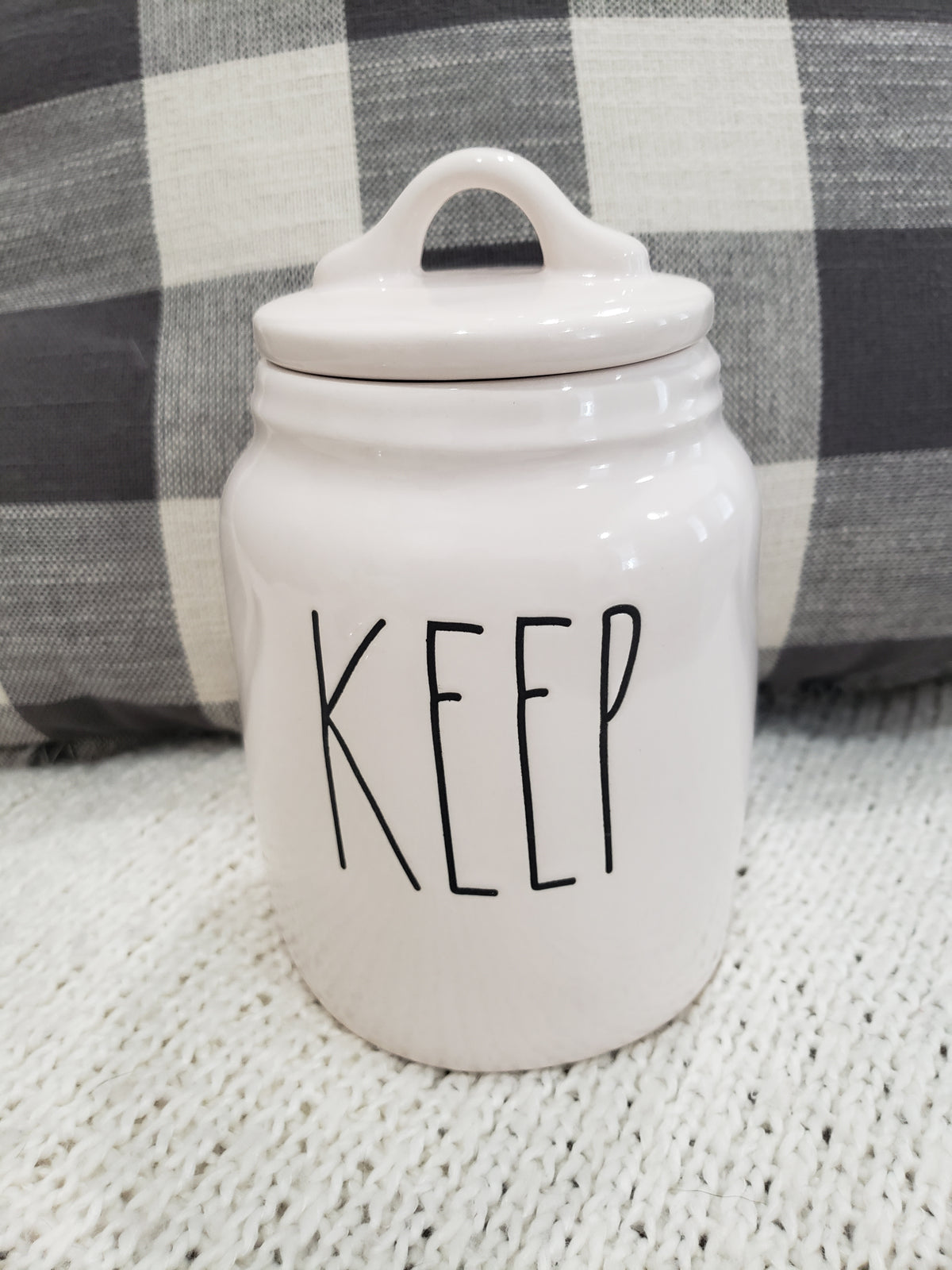 Rae Dunn &quot;Keep&quot; White Canister Collection