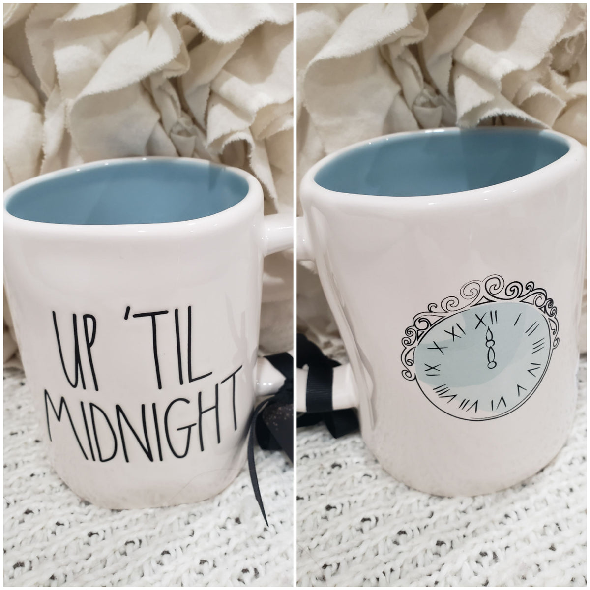Rae Dunn &quot;Up Till Midnight&quot; Double Sided Mug Disney Cinderella Princess Collections