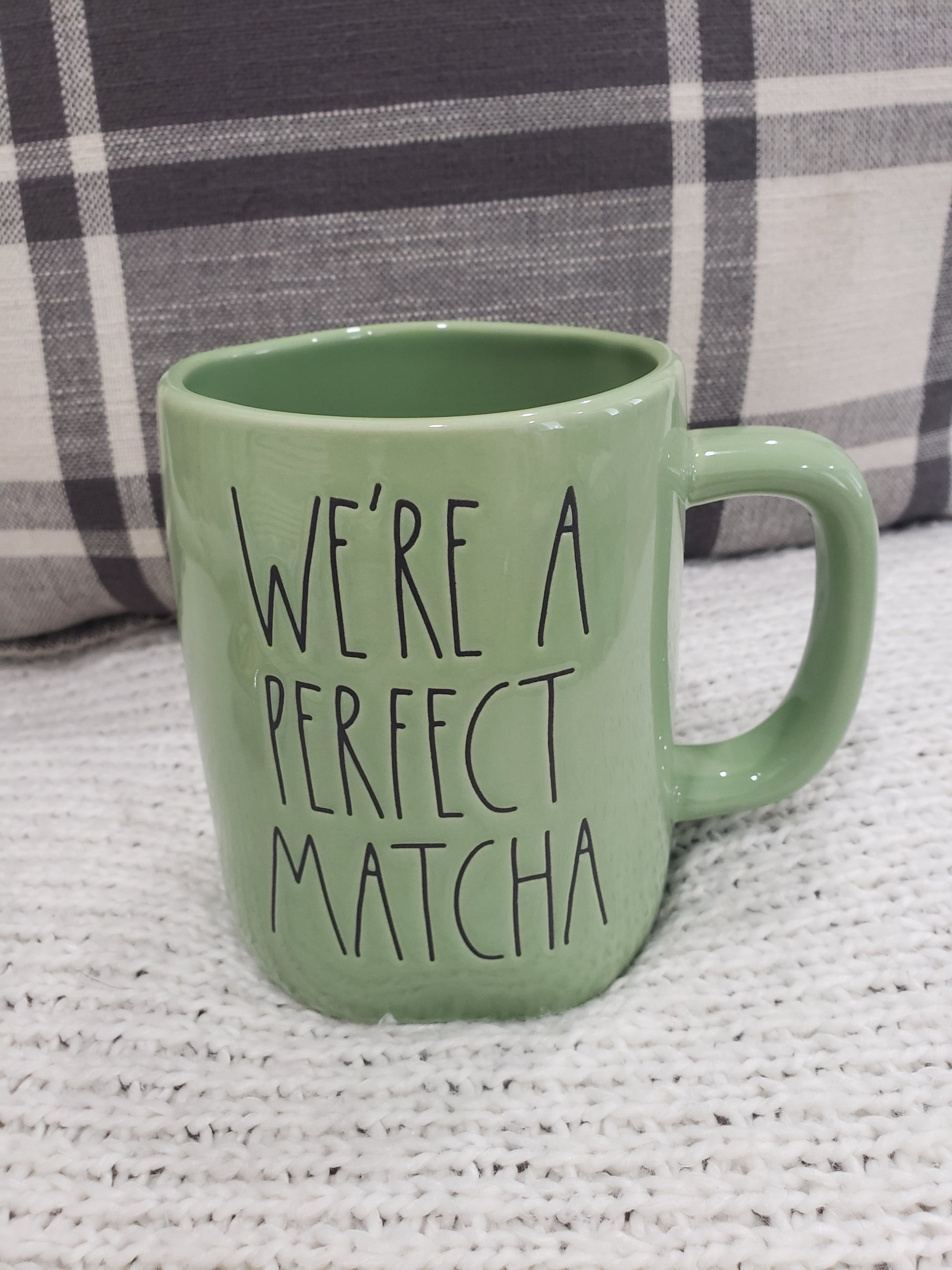 Rae Dunn "We're A Perfect Matcha" Green Mug Tea Collection