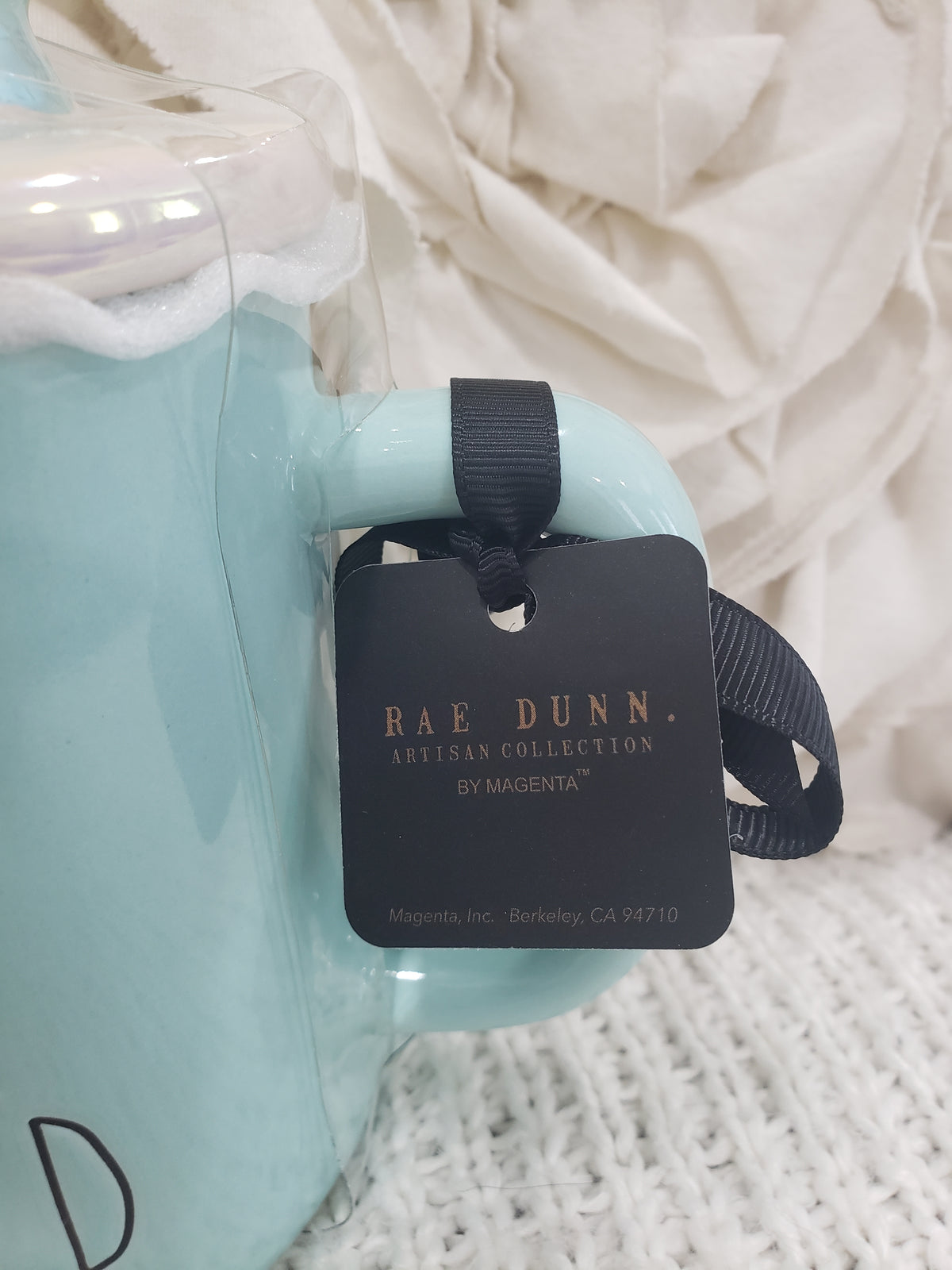 Rae Dunn &quot;Part Of Your World&quot; Double Sided Mug &amp; Shell Mug Topper Disney Princess Collection