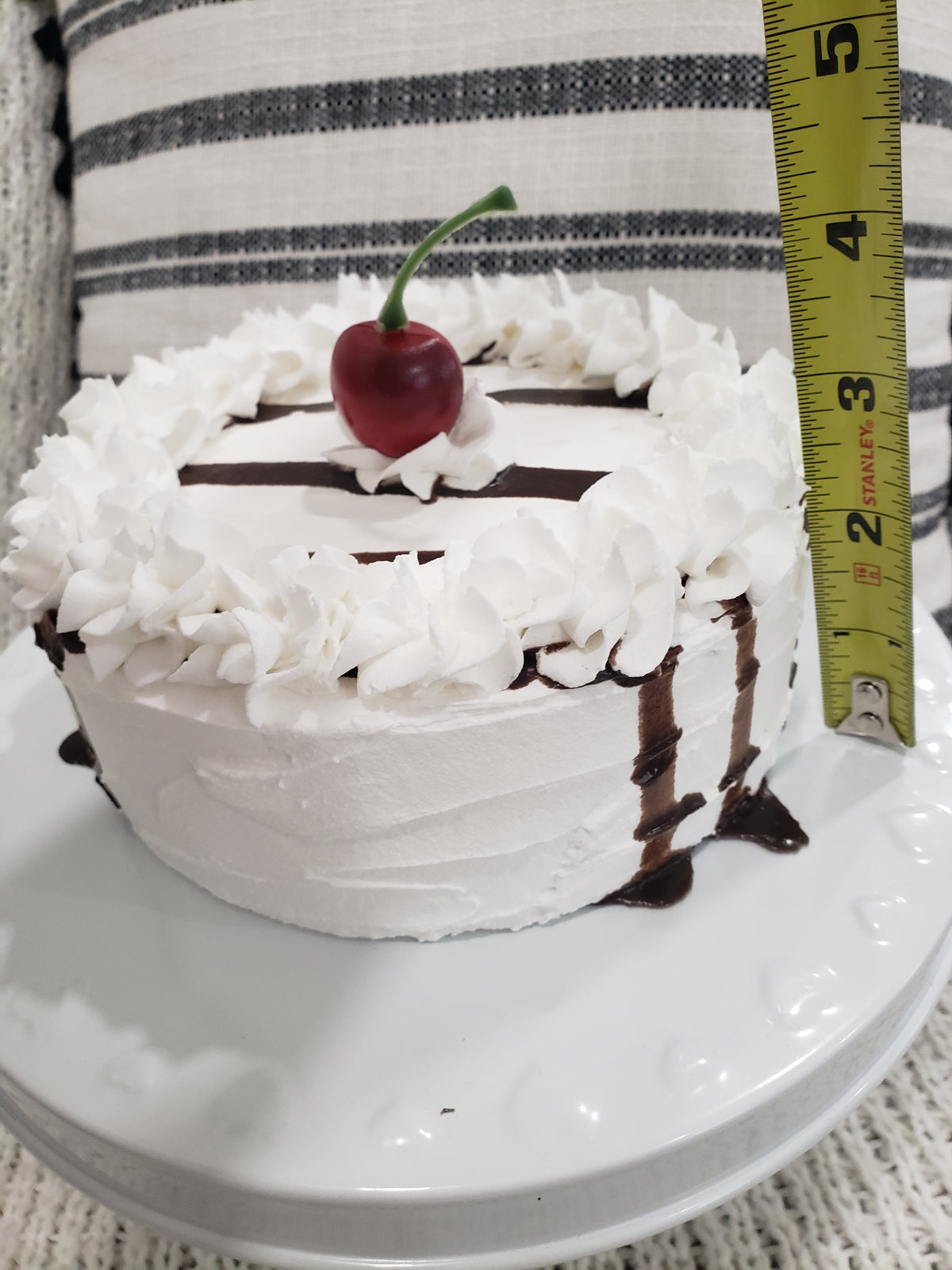 Pip Posh Design Faux Sweet Décor Cherry Chocolate Drizzle Cake Collection