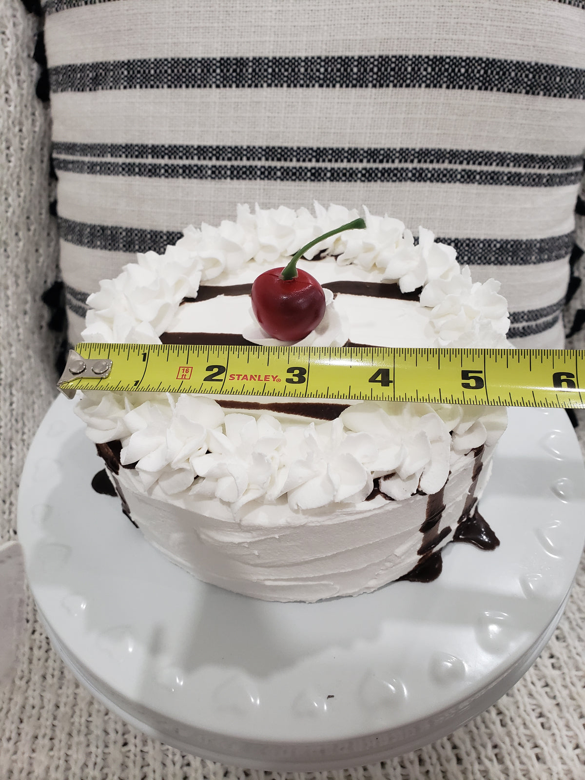 Pip Posh Design Faux Sweet Décor Cherry Chocolate Drizzle Cake Collection