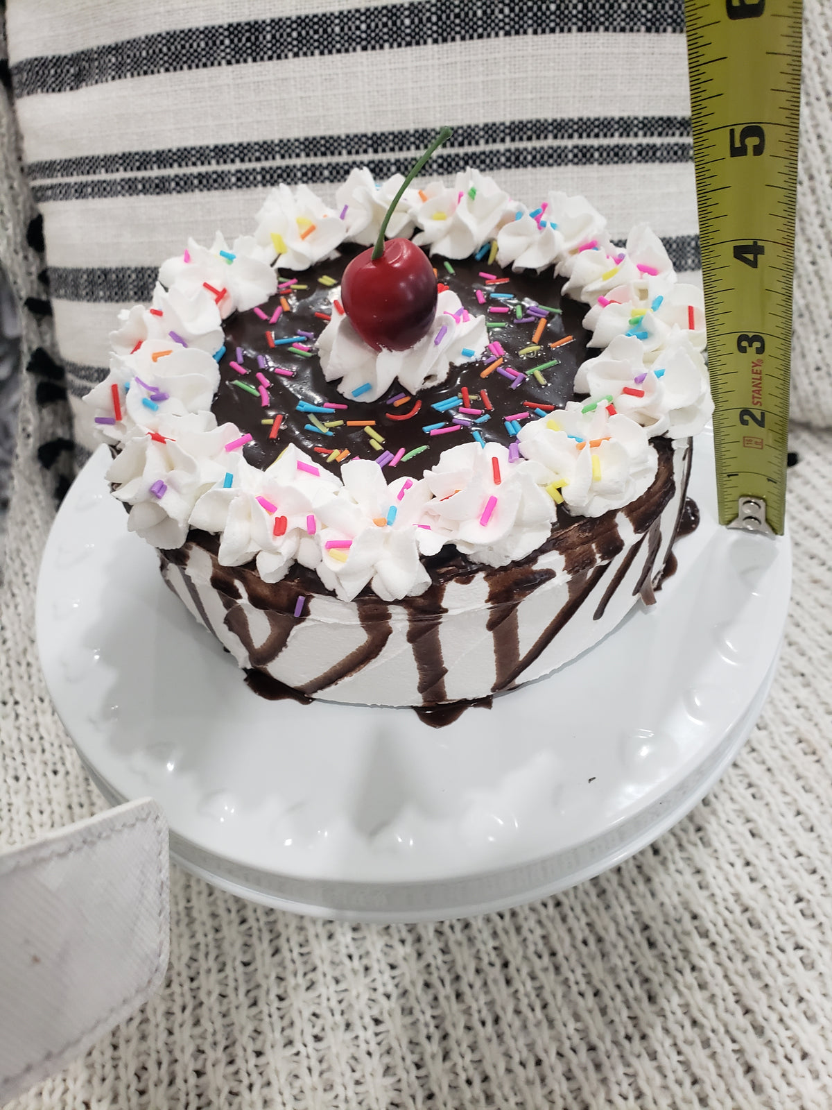 Pip Posh Design Faux Sweet Décor Chocolate Vanilla Confetti Cake Collection