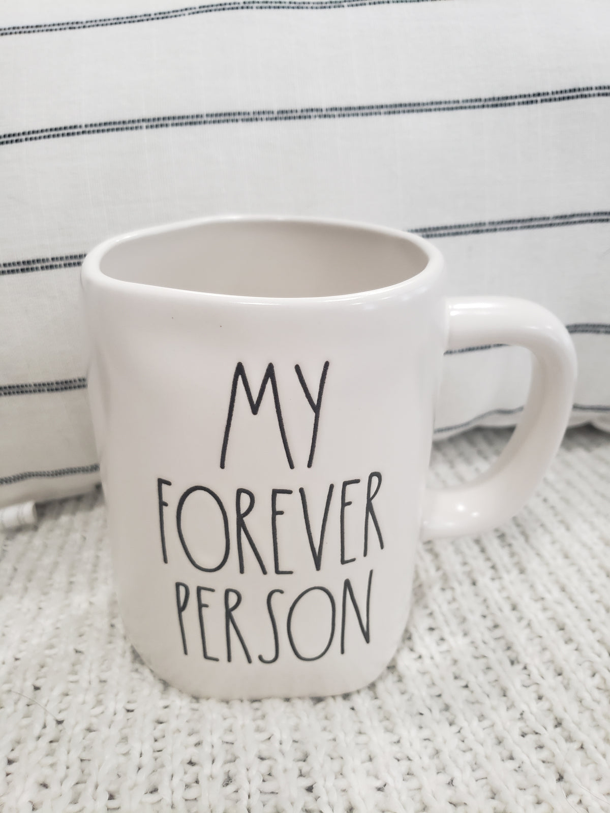 Rae Dunn &quot;My Forever Person&quot; White Mug Collection