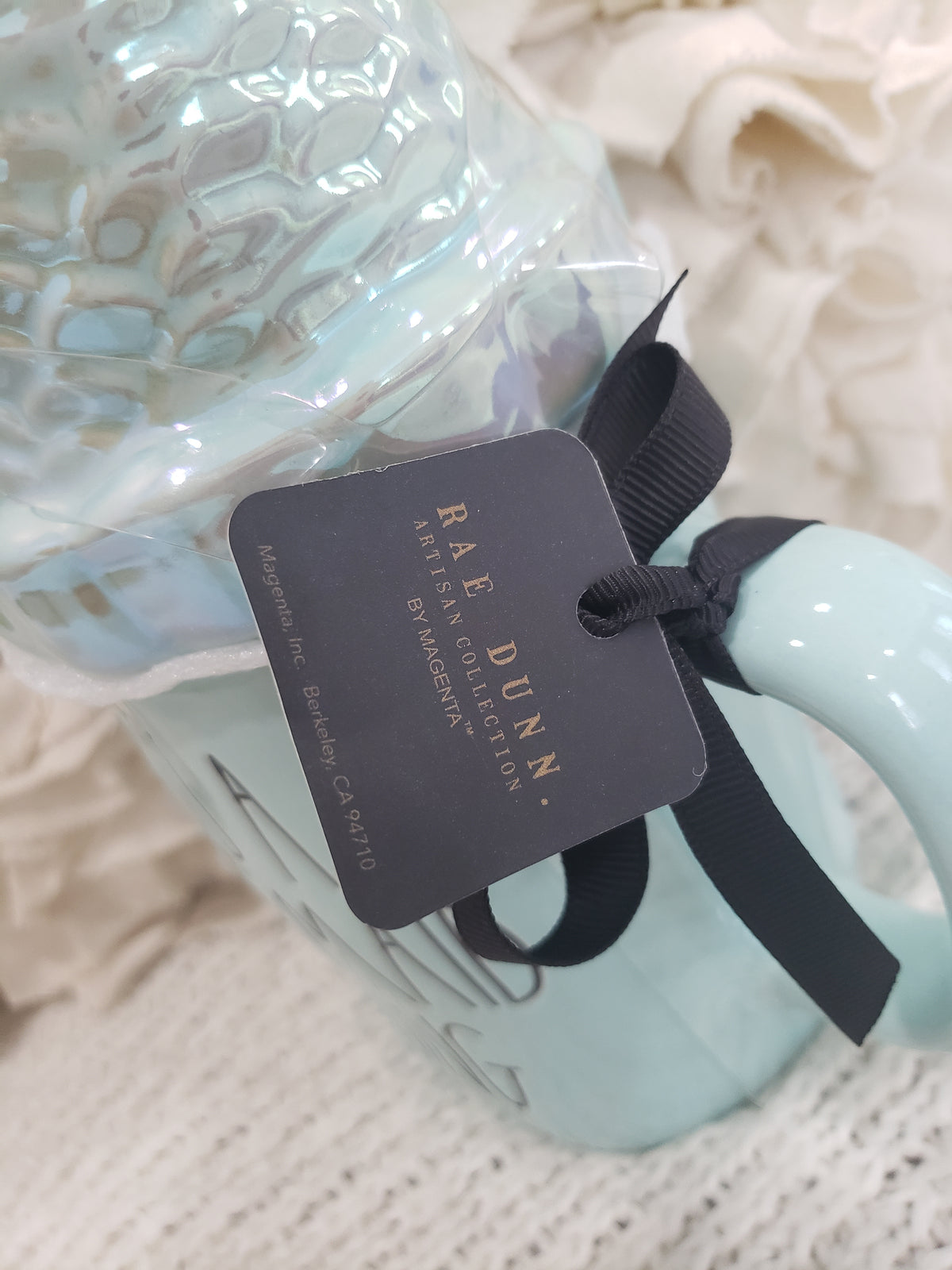 Rae Dunn &quot;It&#39;s A Mermaid Thing&quot; Mermaid Double Sided Mug &amp; Tail Mug Topper Disney Princess Collection