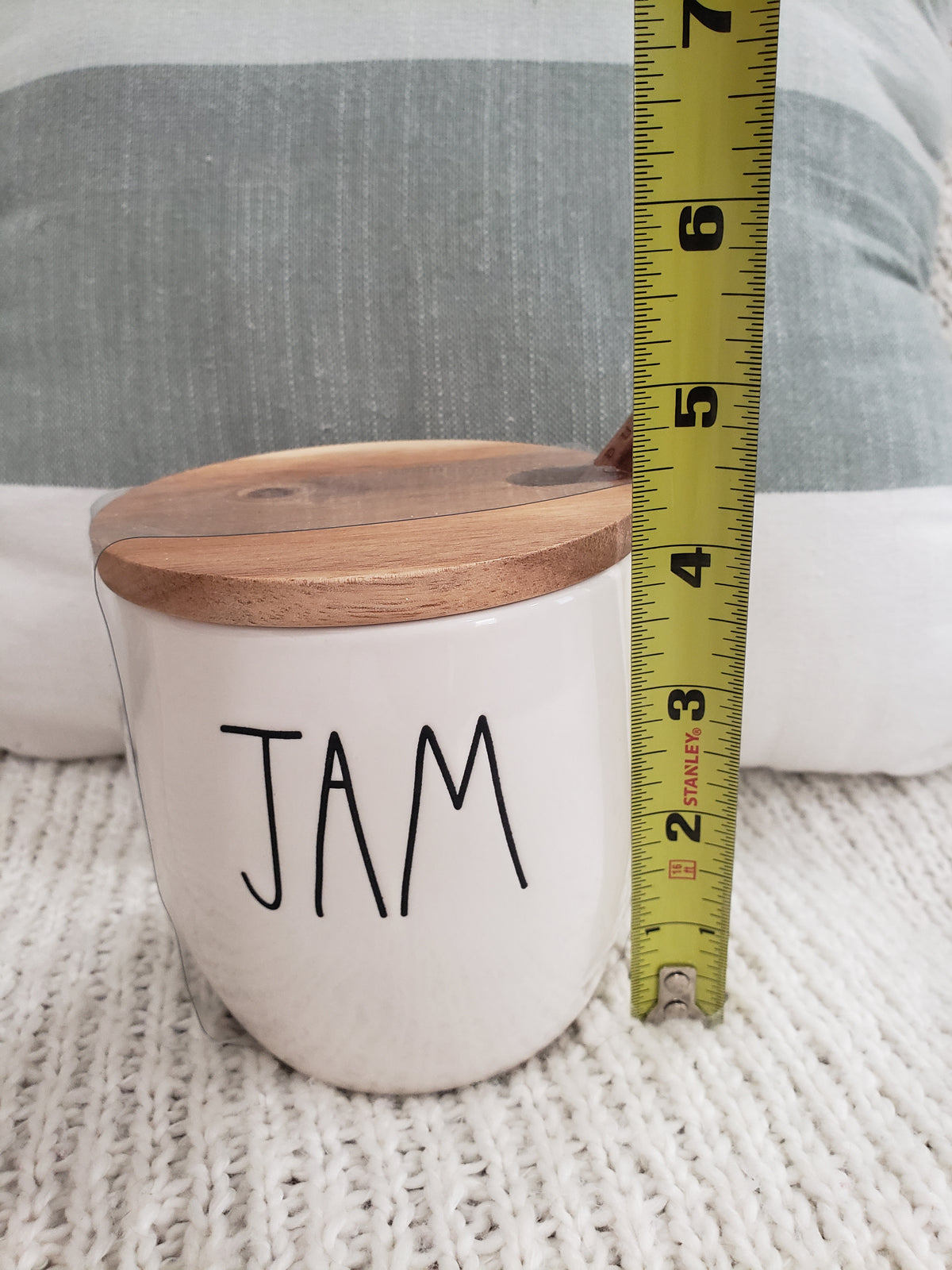 Rae Dunn &quot;Jam&quot; Small White Cellar Collection