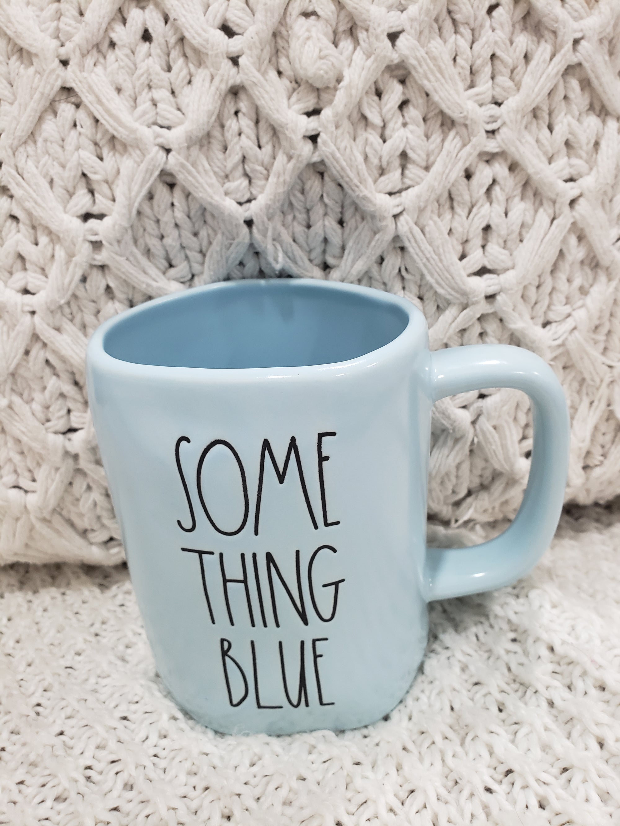 Rae Dunn "Something Blue" Powder Blue Mug Collection