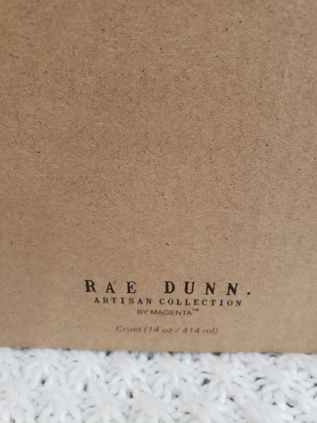 Rae Dunn &quot;Oil &amp; Vinegar&quot; White Cruet Set