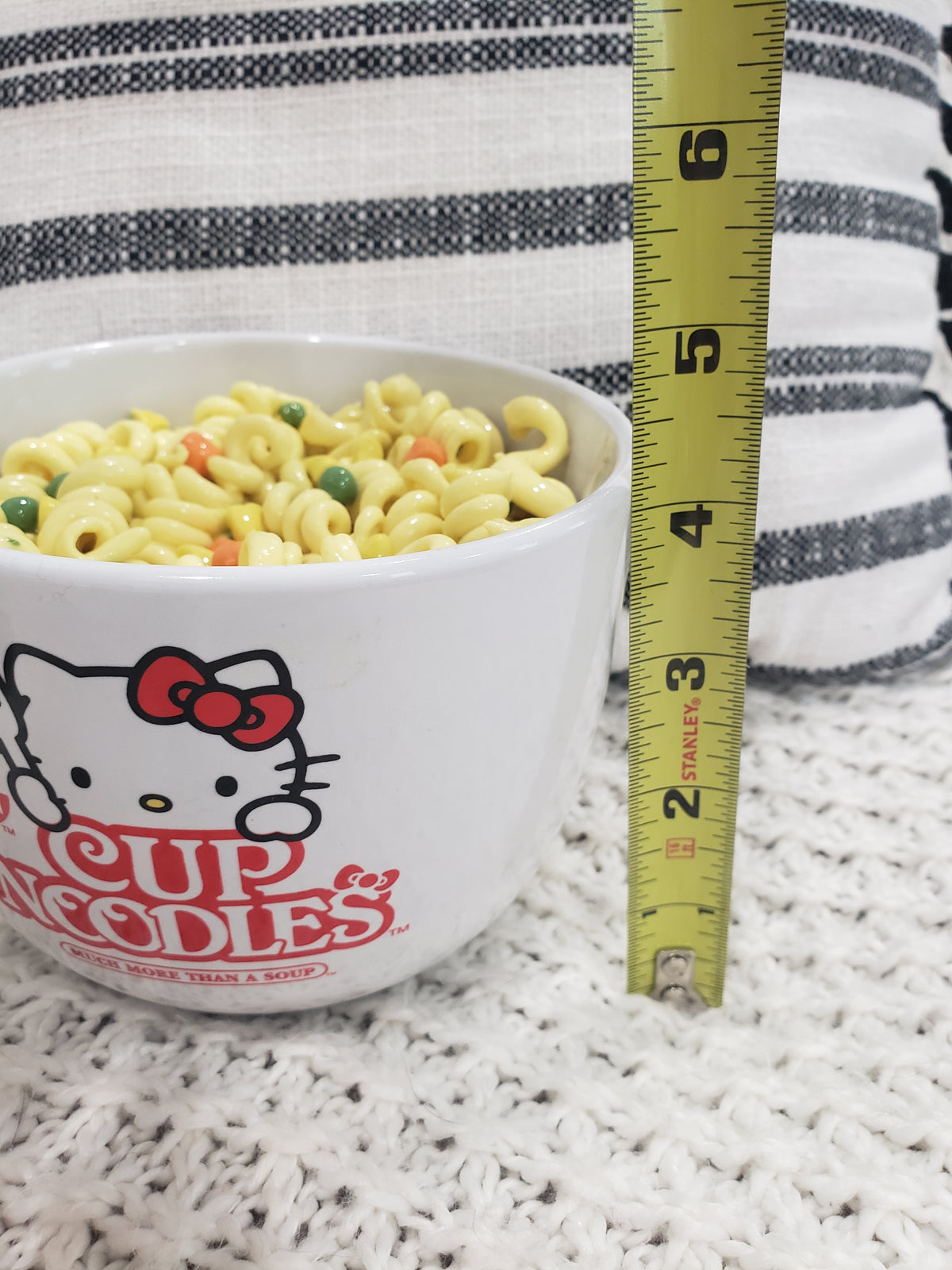 Pip Posh Design Faux Sweet Décor &quot;Hello Kitty Cup Of Noodles Bowl &amp; Resin Noodles&quot; Resin Collection