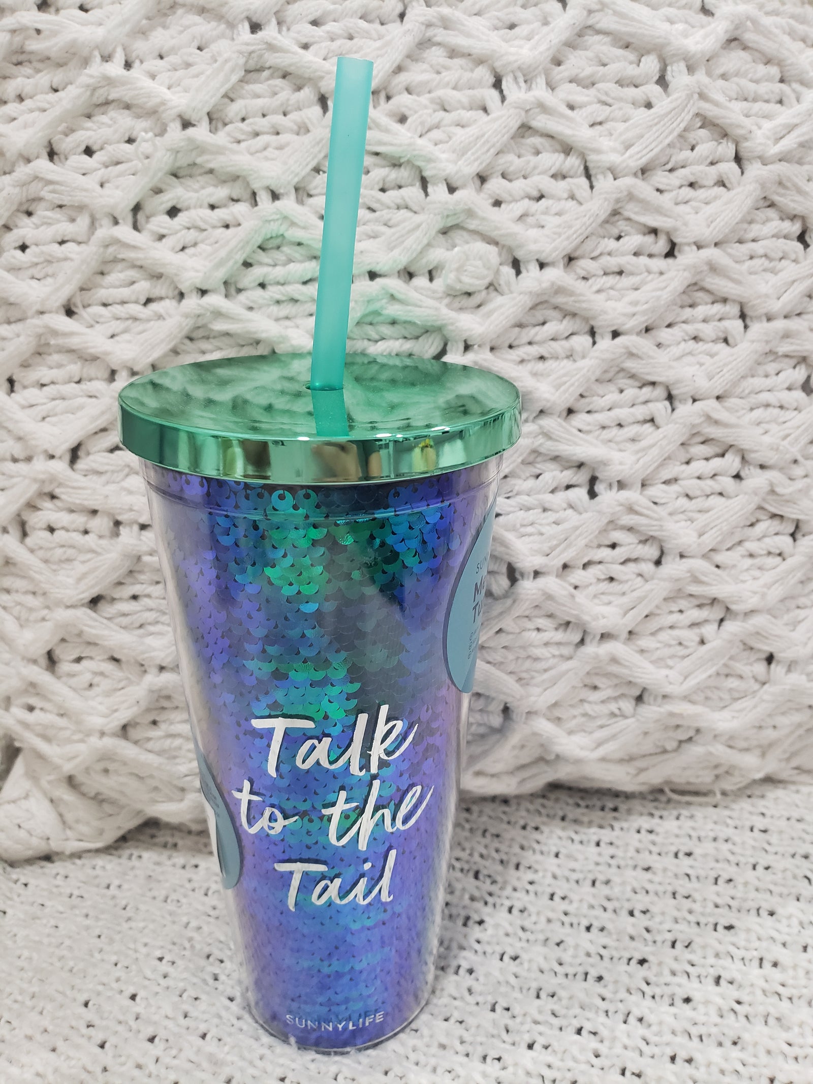Talk To The Tail Mermaid Tumbler