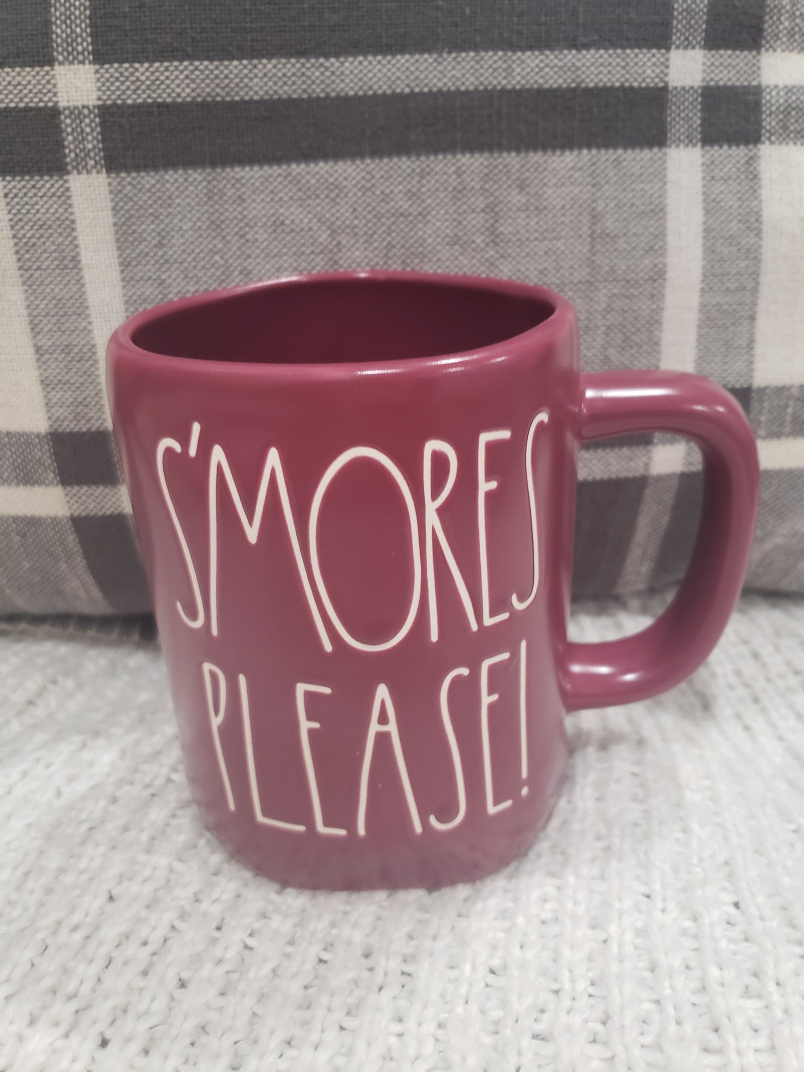 Rae Dunn "S'mores Please! " Maroon Mug Collection