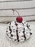 Pip Posh Design Faux Sweet Décor Whipped Vanilla Cherry Chocolate Drizzle Mug Topper