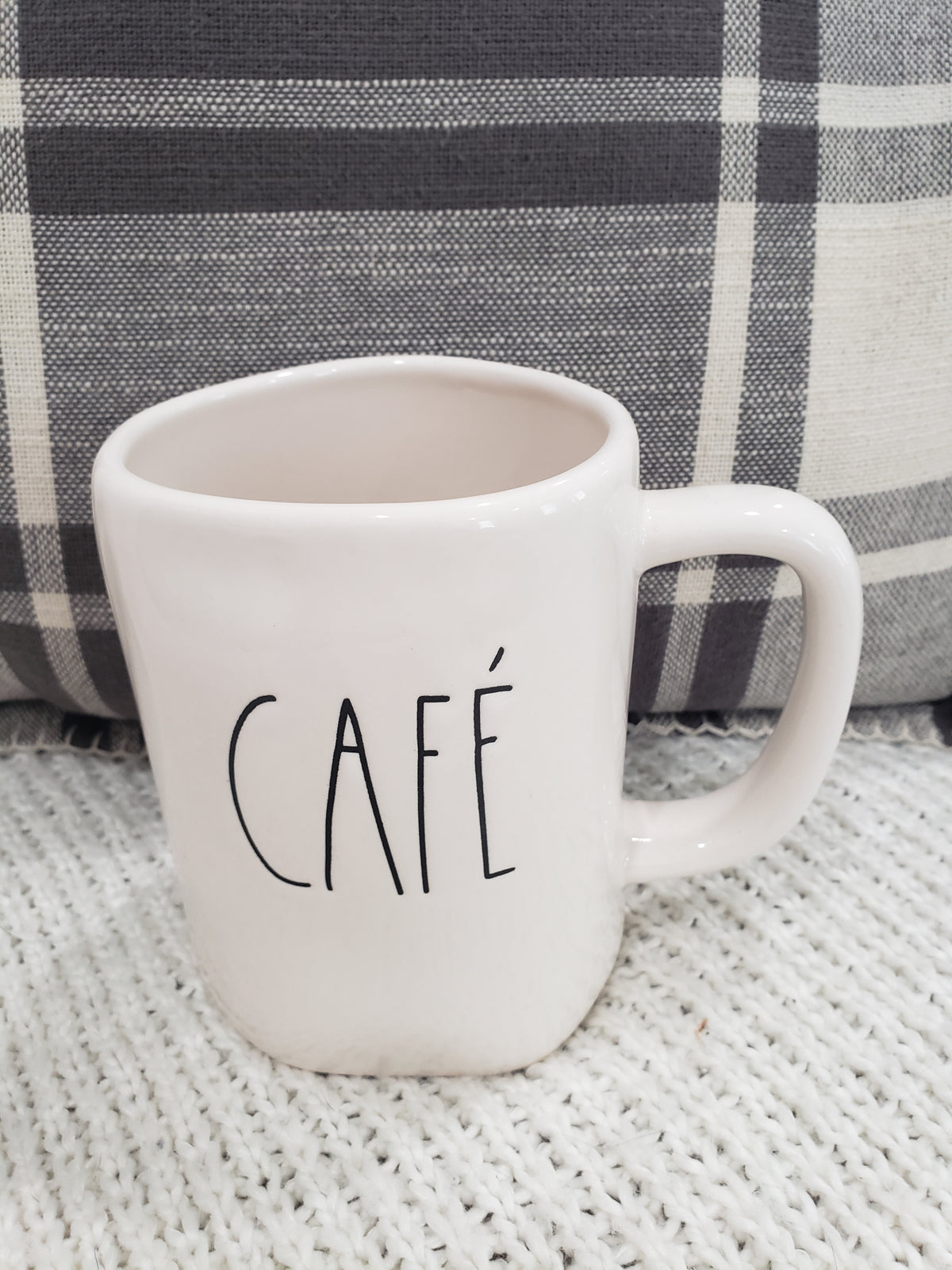 Rae Dunn &quot;Café&quot; White Mug Collection