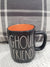 Rae Dunn "Ghoul Friend" Black Mug Halloween Collection