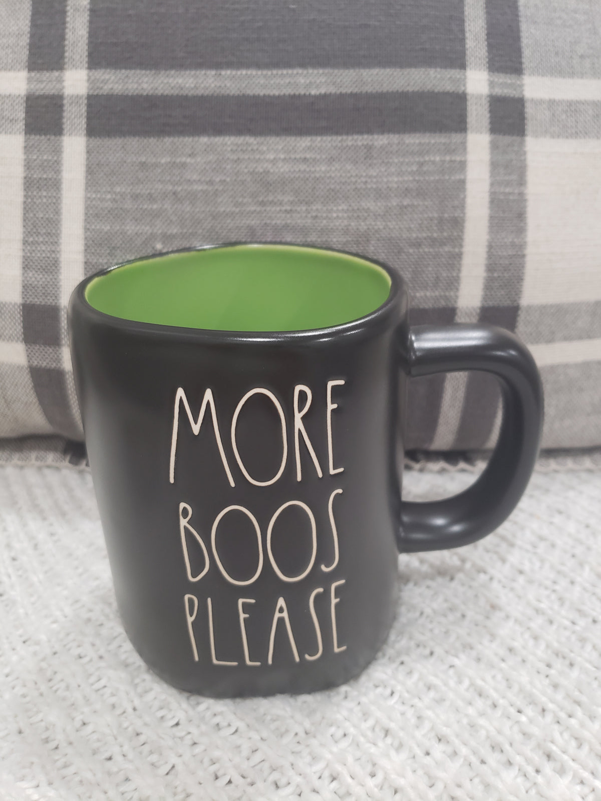 Rae Dunn &quot;More Boos Please&quot; Black Mug Collection