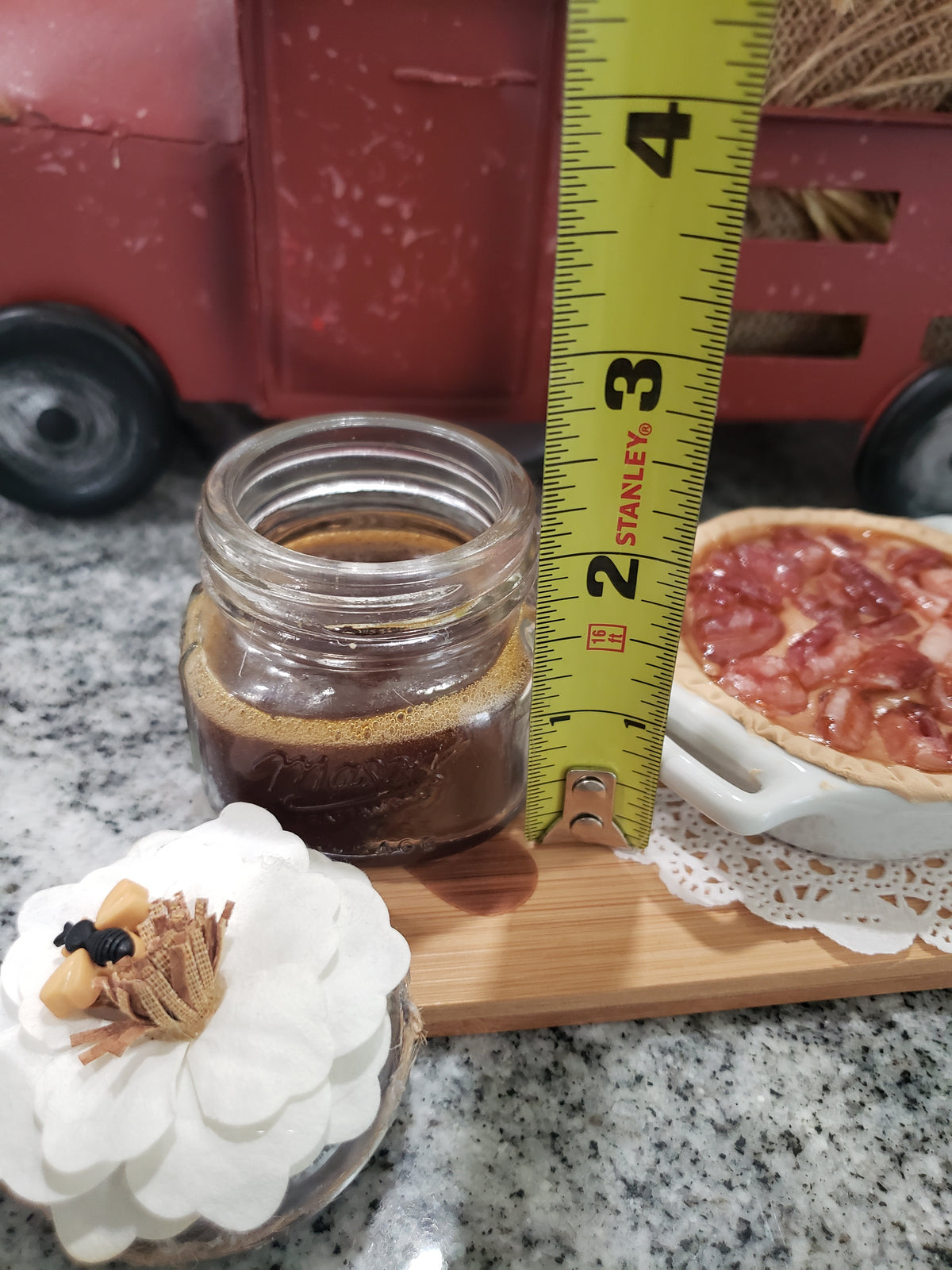 Pip Posh Design Faux Sweet Décor Mini Creations Honey &amp; Pecan Pie Bundle Set of 3