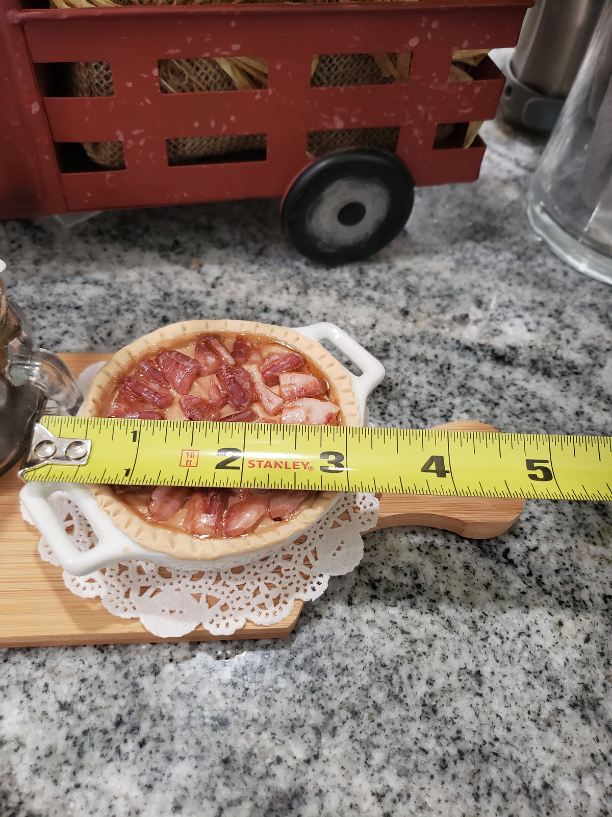 Pip Posh Design Faux Sweet Décor Mini Creations Honey &amp; Pecan Pie Bundle Set of 3