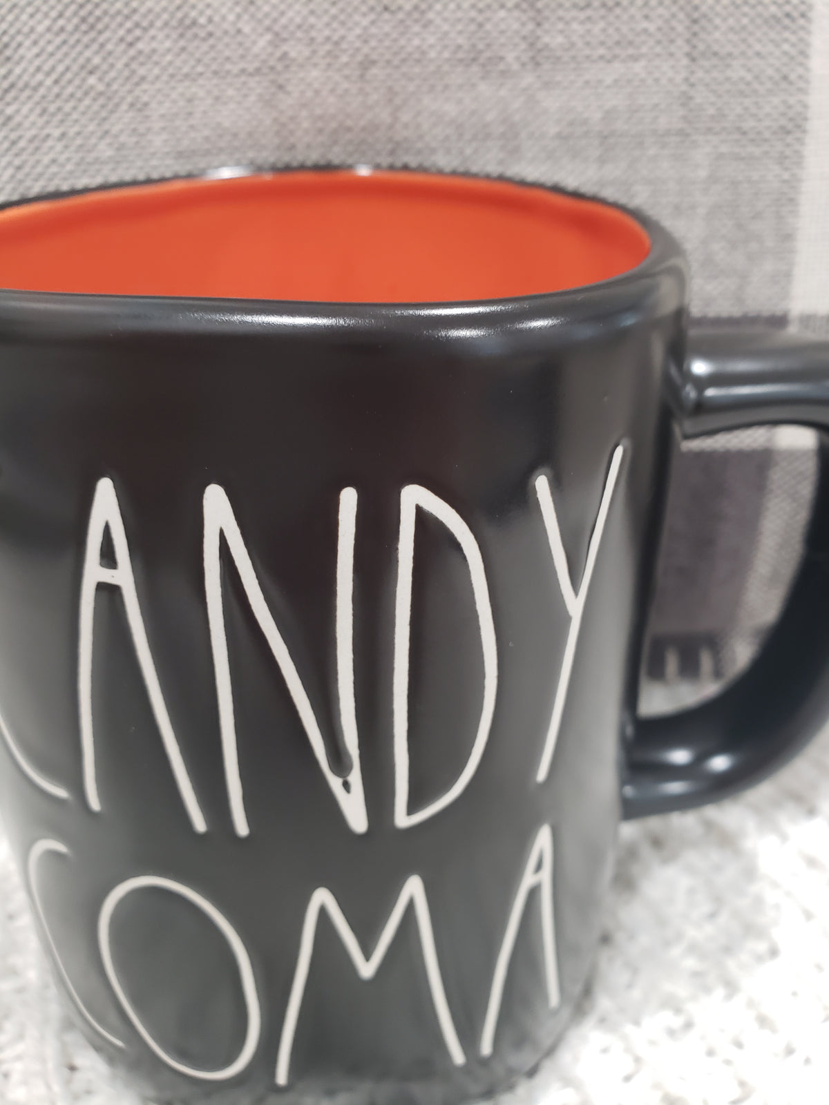 Rae Dunn &quot;Candy Coma&quot; Black Mug Collection