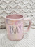 Rae Dunn "Pray" Pink Iridescent Mug Collection