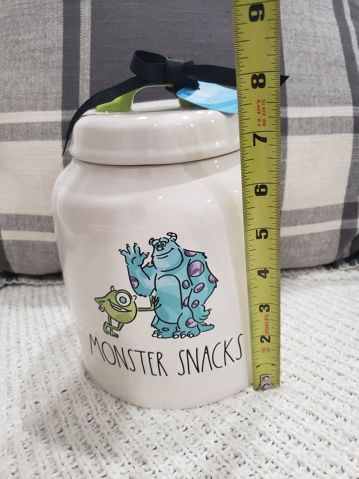 Rae Dunn &quot;Monster Snacks&quot; Disney&#39;s Pixar Monster&#39;s Inc Canister Collection