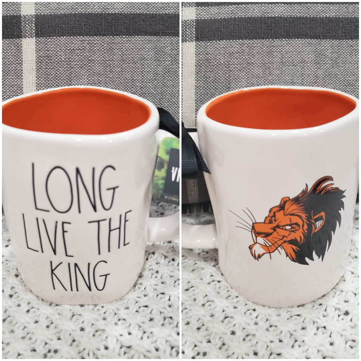 Rae Dunn &quot;Long Live The King&quot; Double Sided Mug Disney&#39;s Villains Collection