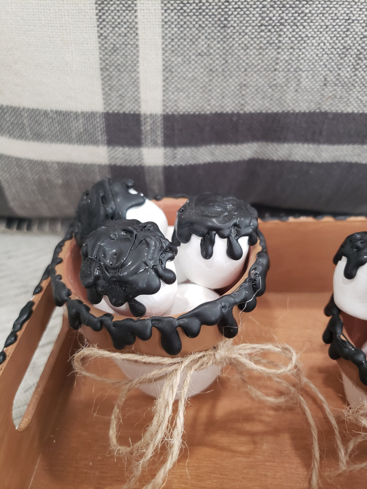 Pip Posh Design Faux Sweet Décor Marshmallow S&#39;mores &amp; Tray Bundle