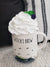 Rae Dunn "Witch's Brew" Mug & Pip Posh Design Faux Sweet Décor White Whipped Topper