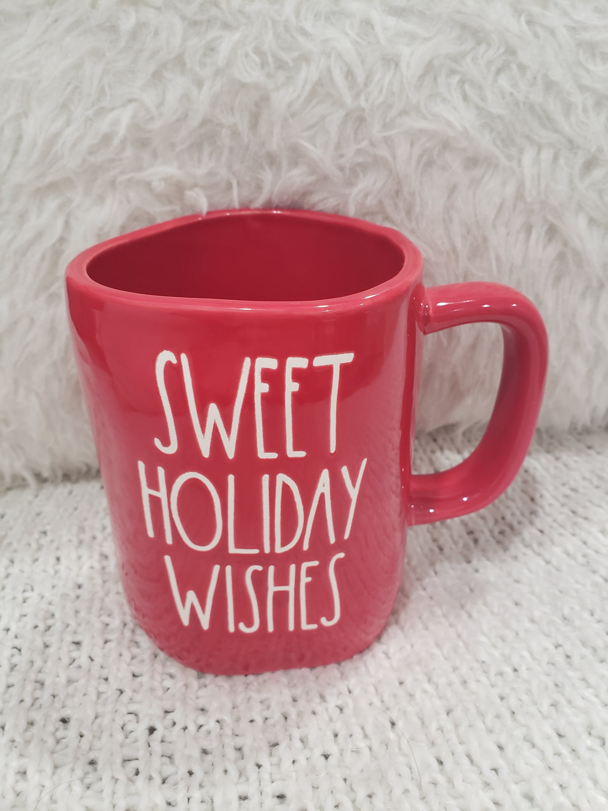 Rae Dunn &quot;Sweet Holiday Wishes&quot; Red Holiday Mug Collection