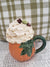 Pip Posh Design Faux Sweet Décor Orange Pumpkin Harvest Mug & Ivory Whipped Topper