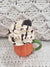 Pip Posh Design Faux Sweet Décor Mini Orange Pumpkin Mug & Ivory Oreo Cookie Drizzle Whipped Topper