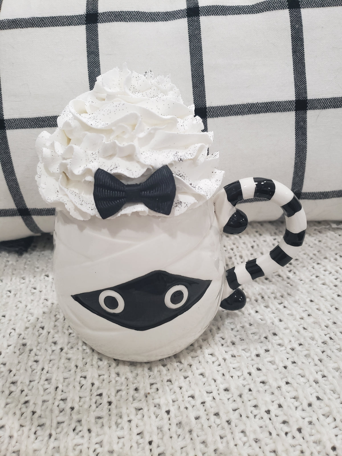 Pip Posh Design Faux Sweet Décor Mummy Mug &amp; White Whipped Topper