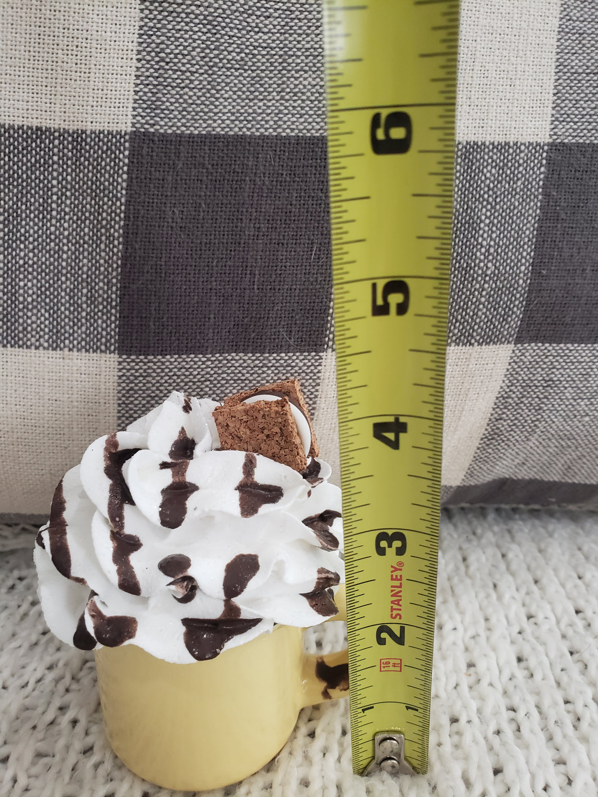 Pip Posh Design Faux Sweet Décor Mini Yellow Mug &amp; S&#39;more Whipped Topper