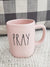 Rae Dunn "Pray" Powder Pink Mug Collection