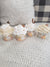 Pip Posh Design Faux Sweet Décor Fall Pumpkin Cupcake Assortment Set of 4