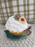 Pip Posh Design Faux Sweet Décor Sunflower Tea Cup & Whipped Sunflower Topper