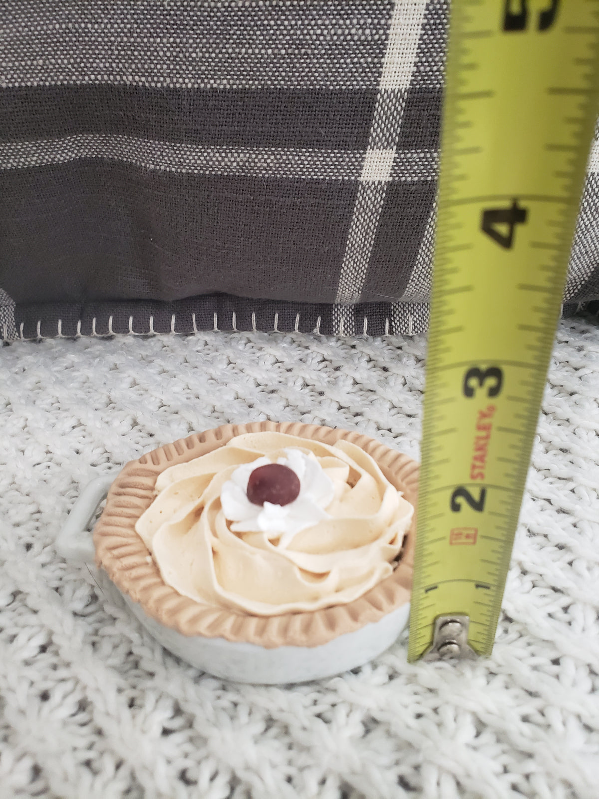 Pip Posh Design Faux Sweet Décor Mini Blessed Rolling Pin &amp; Whipped Mini Pie Bundle Set of 2