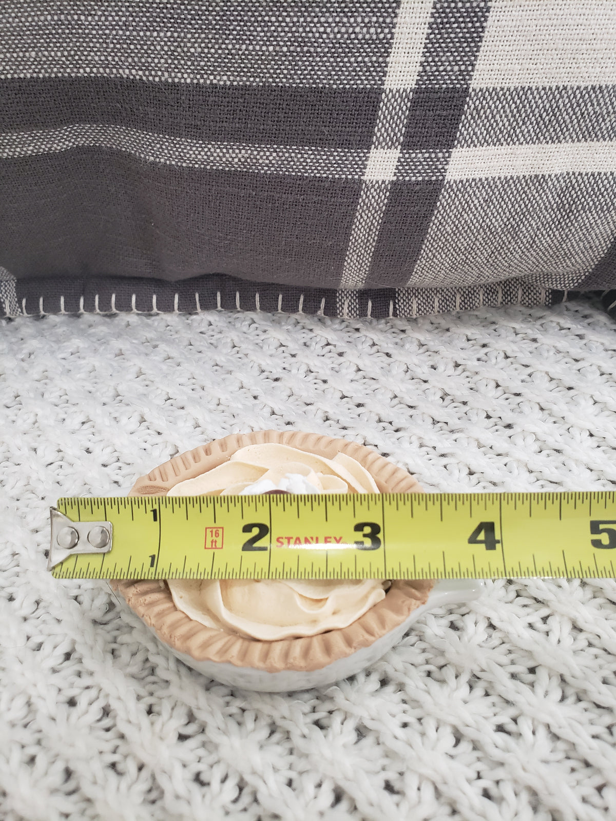 Pip Posh Design Faux Sweet Décor Mini Blessed Rolling Pin &amp; Whipped Mini Pie Bundle Set of 2