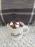 Pip Posh Design Faux Sweet Décor Mini White Thankful For You Mug Hot Chocolate & Oreo Cookie Topper Collection