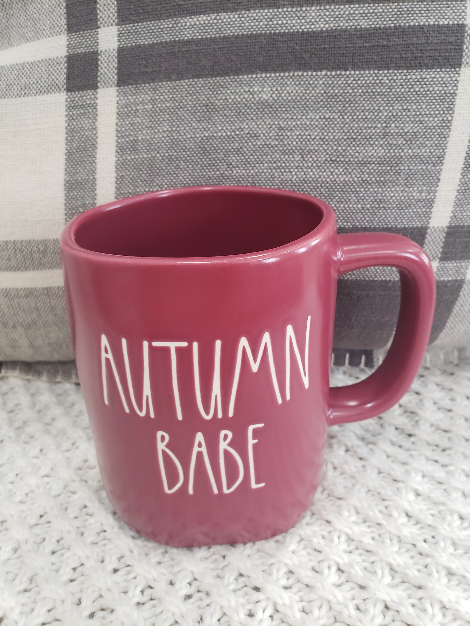 Rae Dunn "Autumn Babe" Maroon Mug Collection