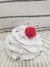 Pip Posh Design Faux Sweet Décor Red Rose White Whipped Mug Topper