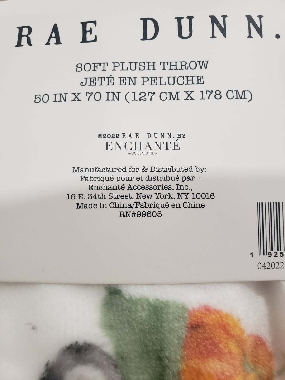 Rae Dunn &quot;Thankful&quot; Green Truck Fall Plush Throw Blanket Collection