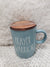 Rae Dunn "Prayer Warrior" Mug & Wooden Lid Warmer Collection