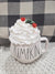 Rae Dunn "Pumpkin" White Pumpkin Mug & Pip Posh Design Faux Sweet Décor White Whipped Topper