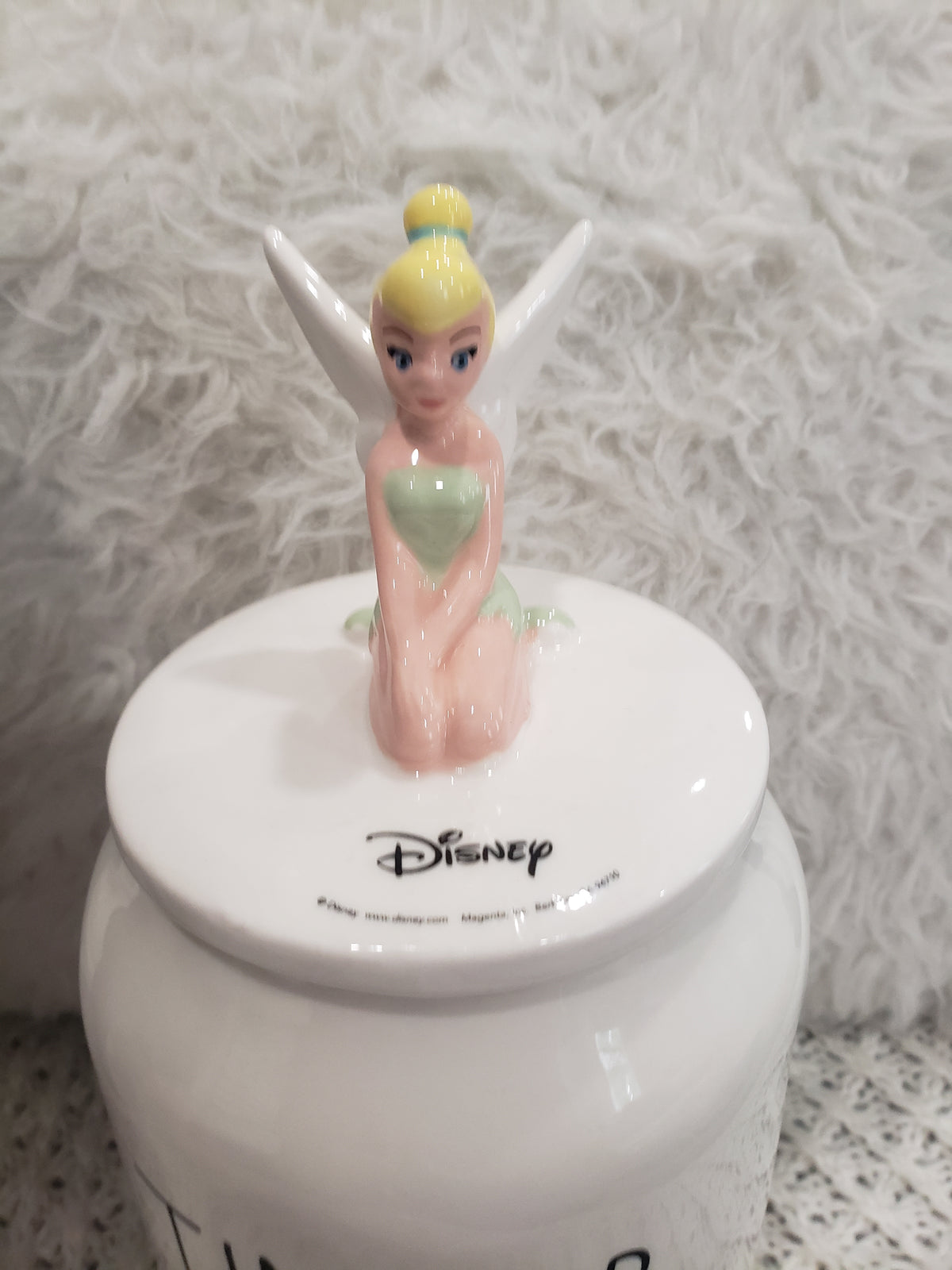 Rae Dunn &quot;Tinker Bell&quot; Disney&#39;s Princess White Canister Collection
