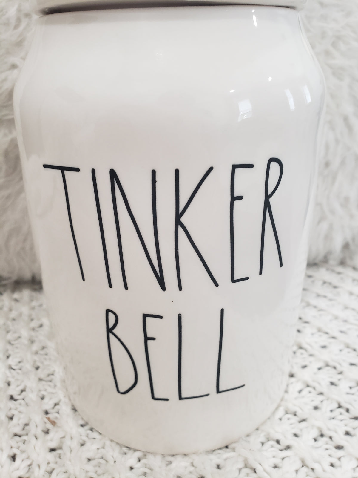 Rae Dunn &quot;Tinker Bell&quot; Disney&#39;s Princess White Canister Collection