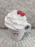 Pip Posh Design Faux Sweet Décor "Joy" White Mini Mug & Mistletoe Whipped Topper Holiday Collection