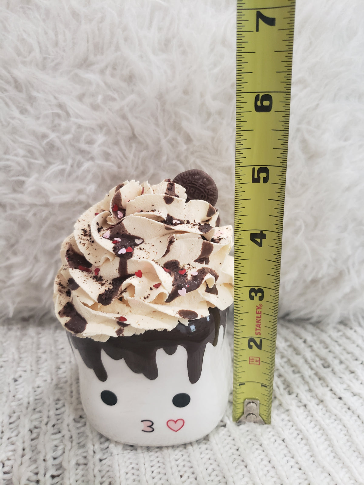 Pip Posh Design Faux Sweet Décor Mini Marshmallow Mug &amp; Ivory Oreo Cookie Whipped Topper
